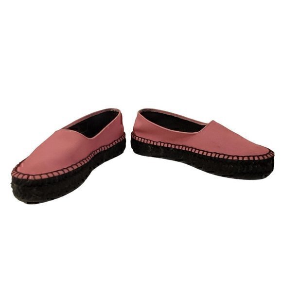 Versace Jeans Couture Espadrilles Flats Pink 35 Black 5 - Picture 6 of 10